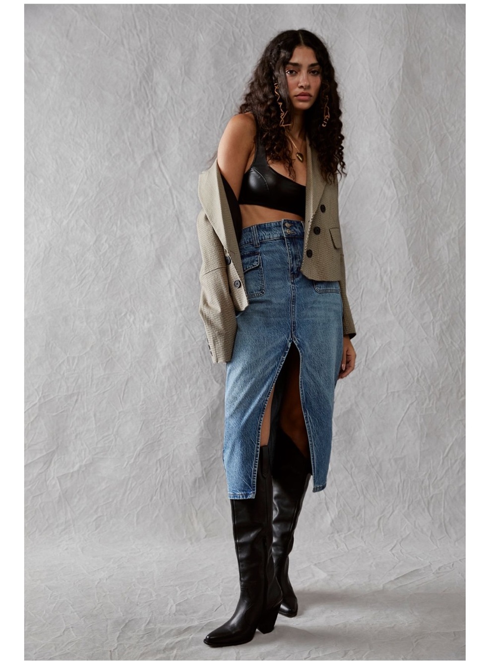 Free People “We the Free” Madison Midi Skirt